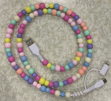 Load image into Gallery viewer, Beaded Phone Charger Cord