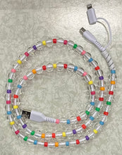 Load image into Gallery viewer, Beaded Phone Charger Cord