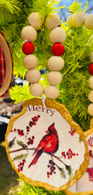 Load image into Gallery viewer, Cardinal Merry Scallop Shell Ornament