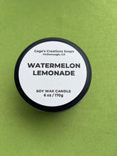 Load image into Gallery viewer, Watermelon Lemonade Candle Tin 6 oz. net weight