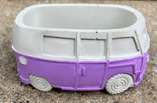 Load image into Gallery viewer, Handmade Concrete VW Bus Vintage Planters/Candle Vessels