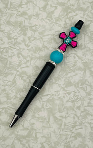 Beaded Cross Pen