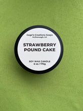Load image into Gallery viewer, Strawberry Pound Cake Candle Tin 6 oz. net weight