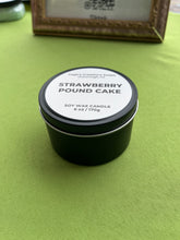 Load image into Gallery viewer, Strawberry Pound Cake Candle Tin 6 oz. net weight
