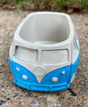 Load image into Gallery viewer, Handmade Concrete VW Bus Vintage Planters/Candle Vessels