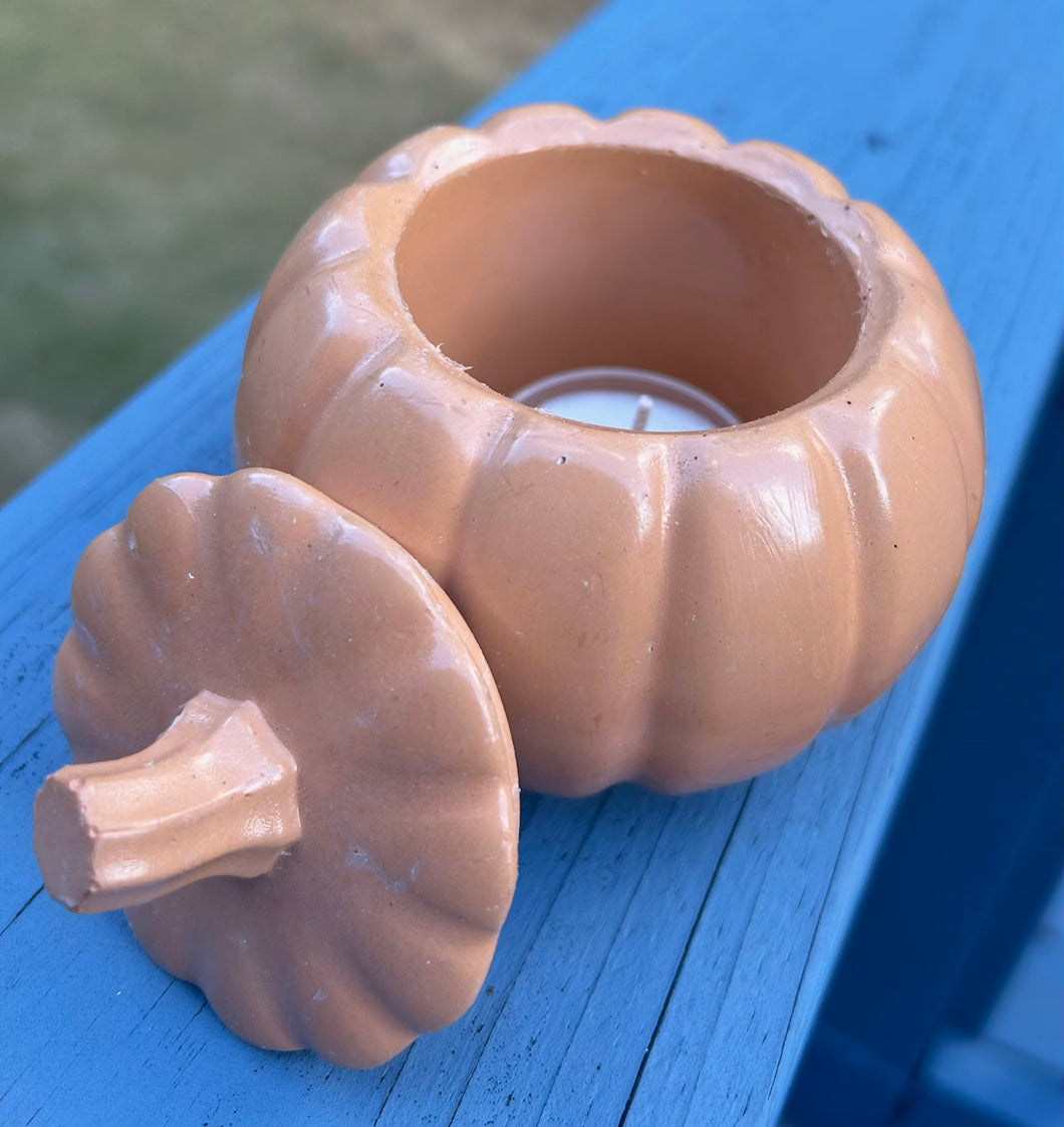 Pumpkin Spice Buttercream Concrete Candles - Small