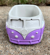 Load image into Gallery viewer, Handmade Concrete VW Bus Vintage Planters/Candle Vessels