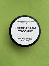 Load image into Gallery viewer, Cococabana Coconut Candle Tin 6 oz. net weight