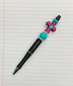 Beaded Cross Pen